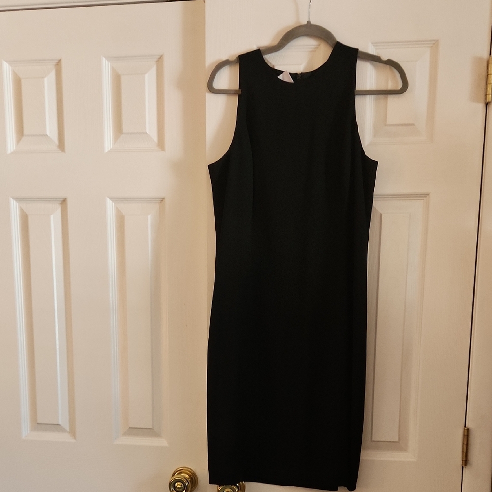 Jones New York Classic Black Midi Dress